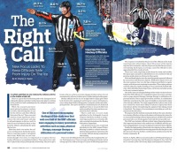 Screenshot of The Right Call article from USA Hockey Magazine